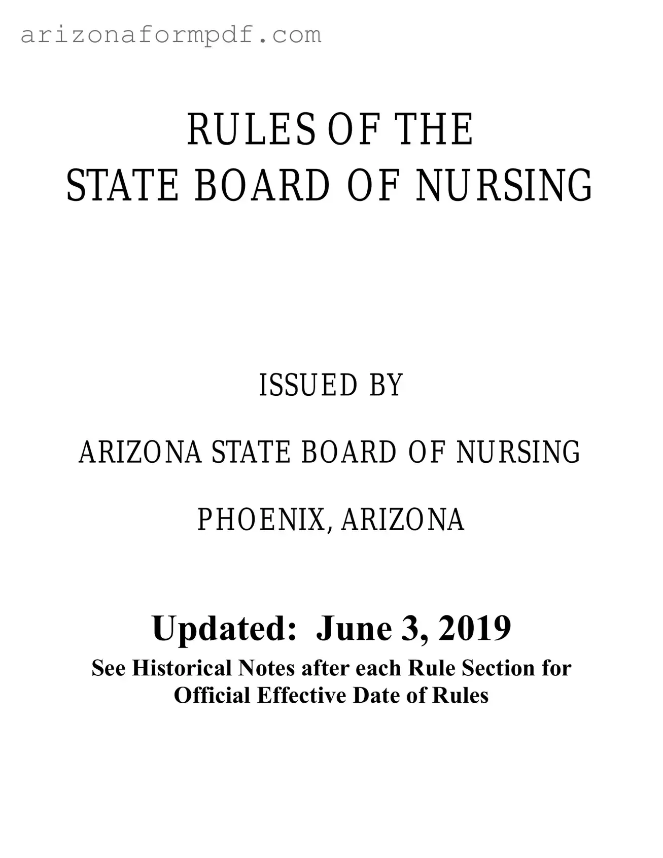 Fill Out Your Arizona Board Of Nursing License Form