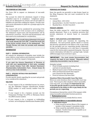 Fill Out Your 290 Arizona Form