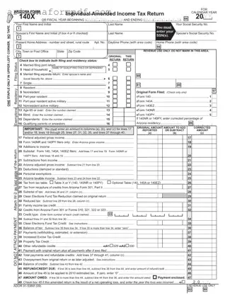 Fill Out Your Arizona 140X Form