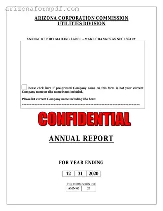 Fill Out Your Arizona Annual Report Form