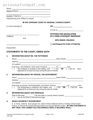 Fill Out Your Arizona Drdc10F Form