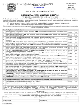 Fill Out Your Arizona Li 214 244 Form