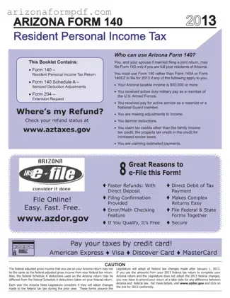 Fill Out Your Az 140 Form