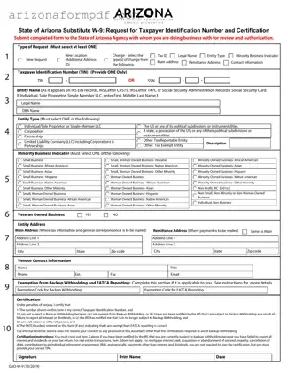 Fill Out Your Gao W 9 Arizona Form